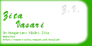 zita vasari business card